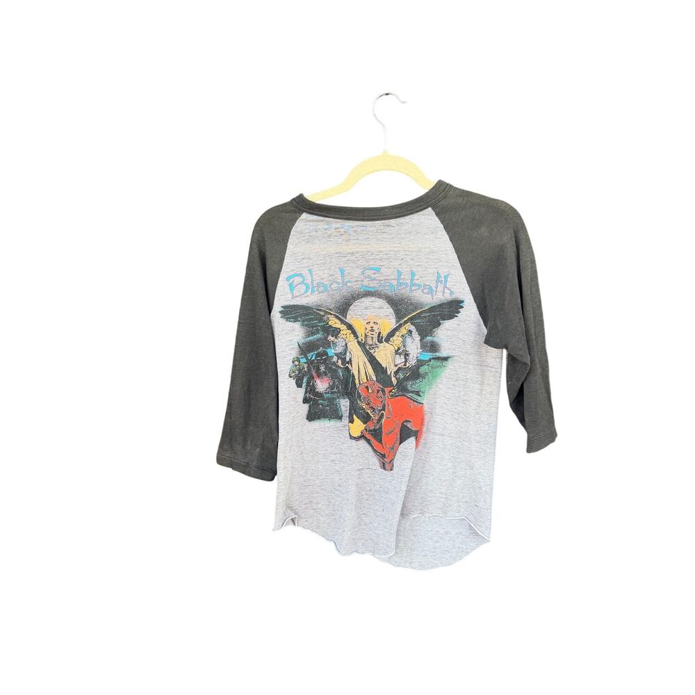 Vintage 1982 Black Sabbath World Tour Raglan Baseball Shirt Single Stitch 80s M
